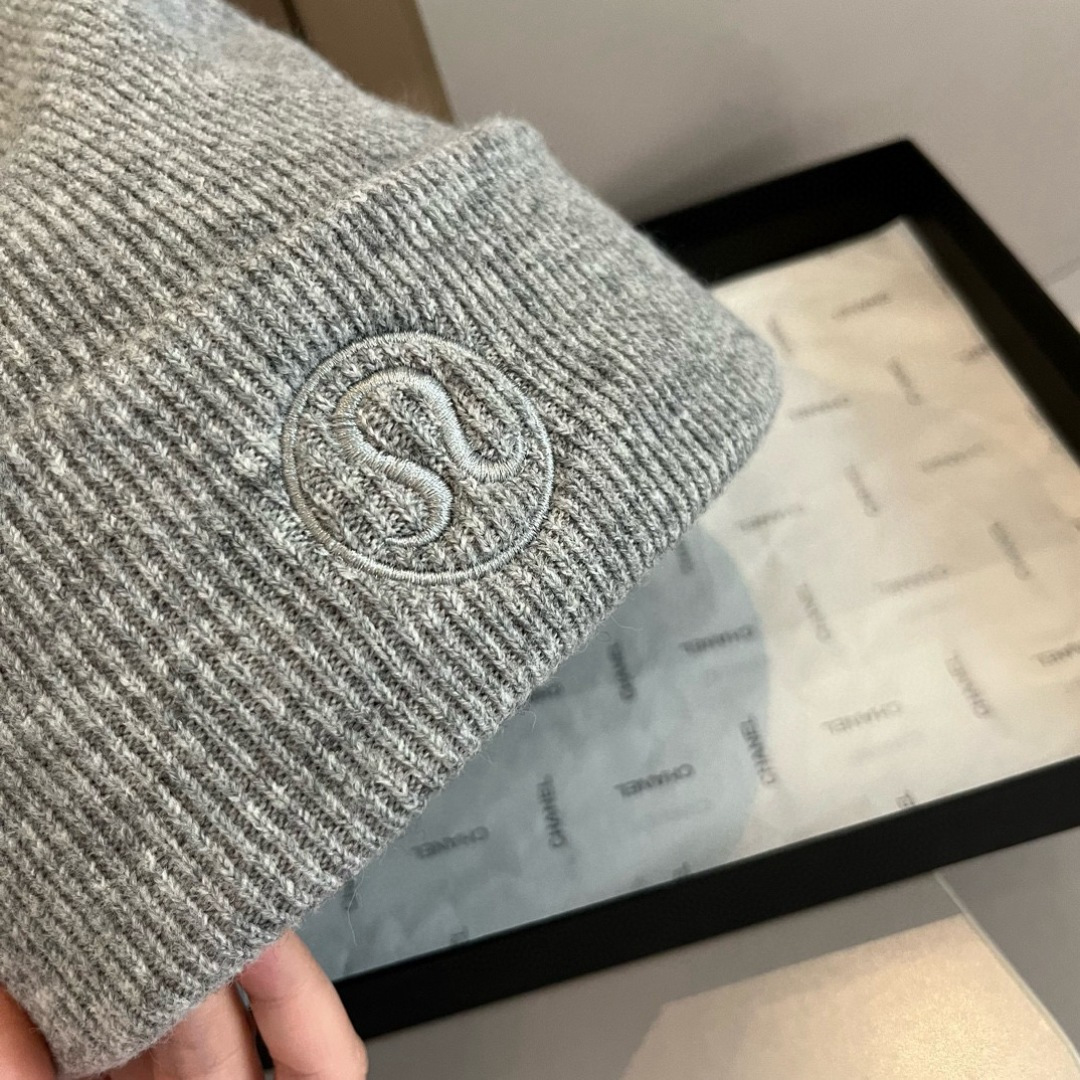 lululemon 潮牌针织毛线帽，跑量款