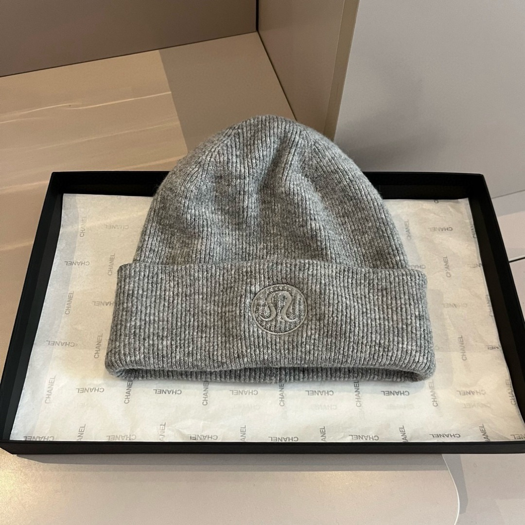 lululemon 潮牌针织毛线帽，跑量款