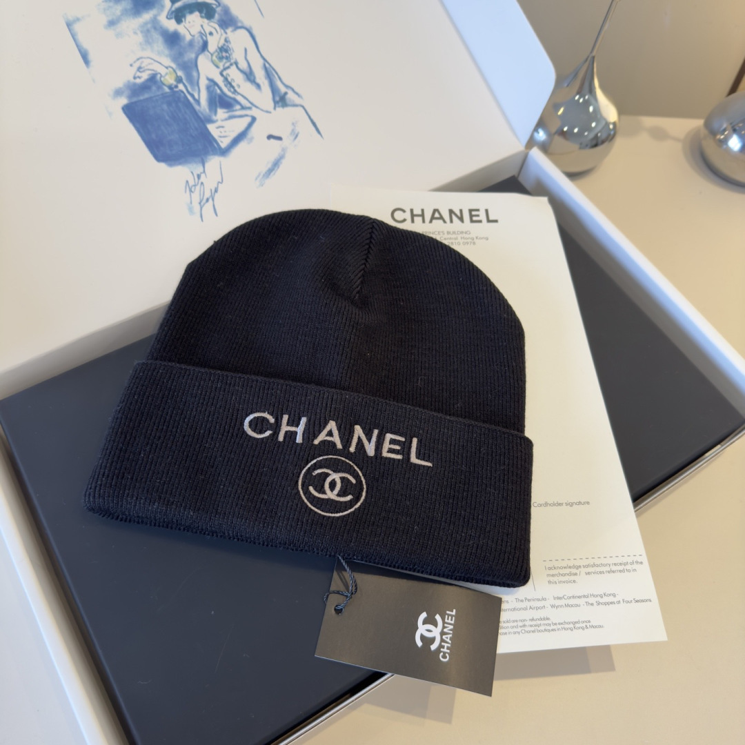 Chanel香奈儿针织毛线帽