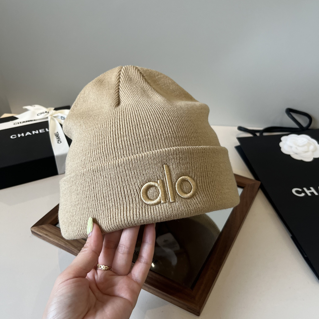 alo针织毛线帽