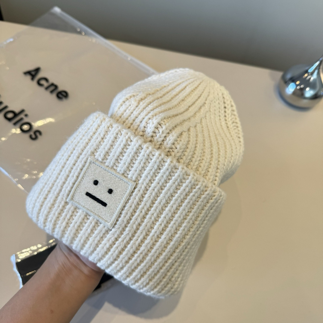 Acne Studios 新款毛线帽，官方1:1，开模打造，跑量5色