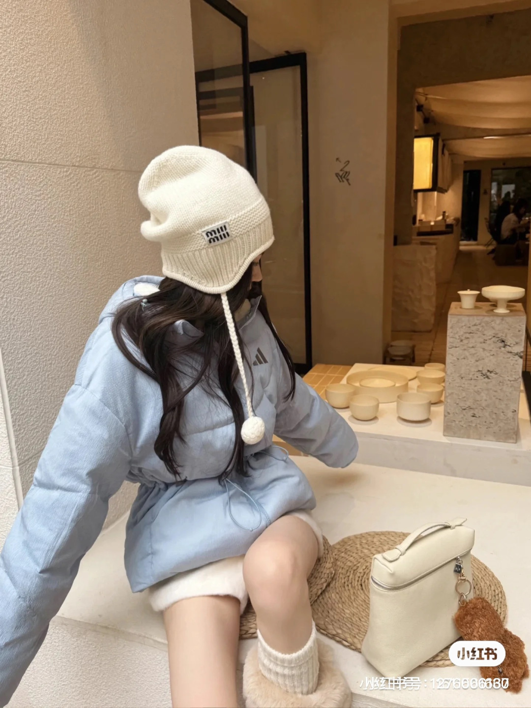 缪缪针织毛线帽、护耳帽