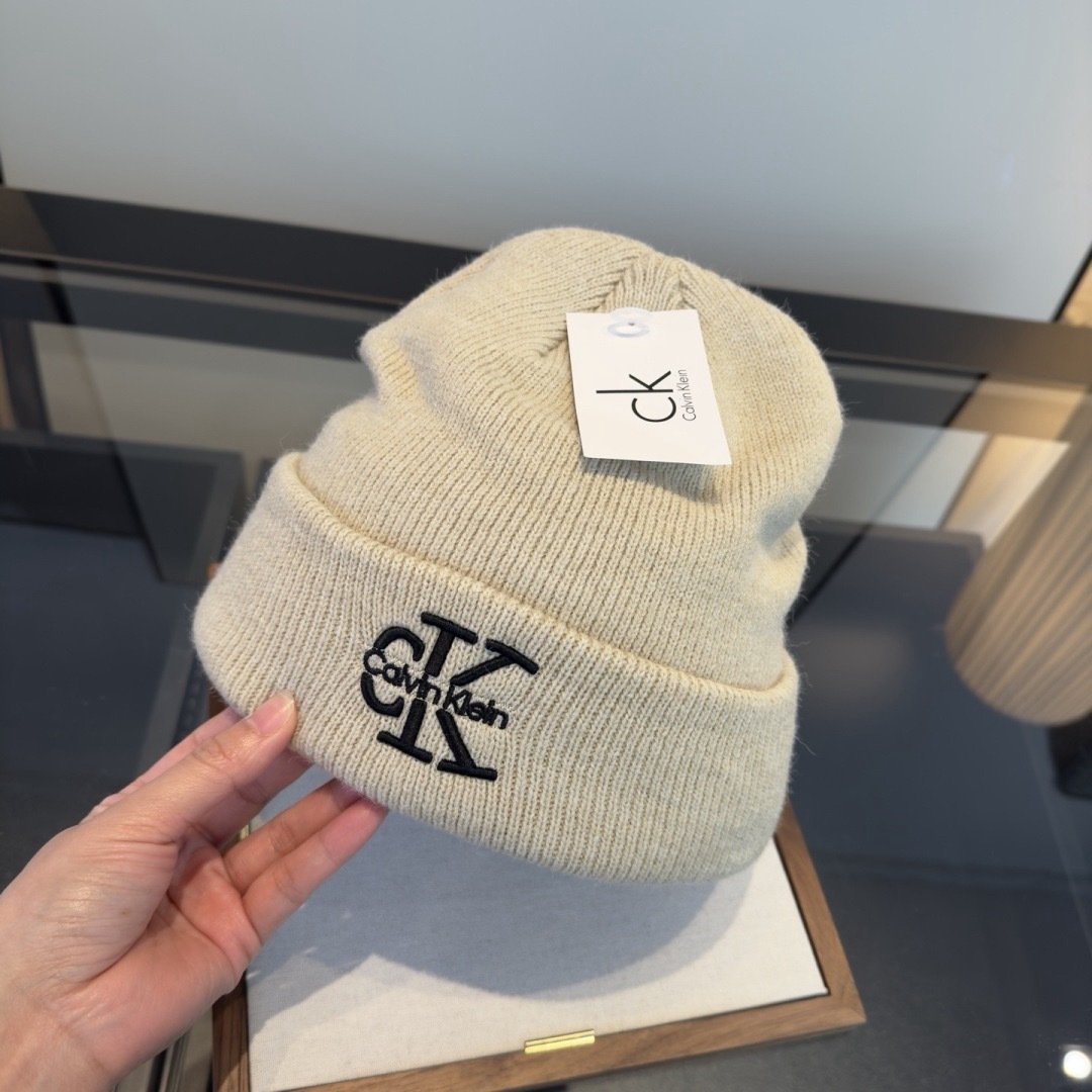 CK潮牌新款毛线帽，头围57cm