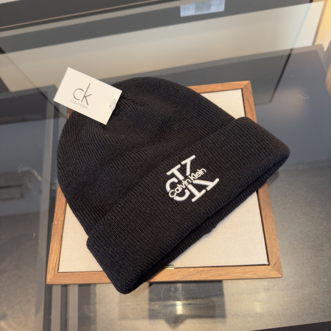 CK潮牌新款毛线帽，头围57cm
