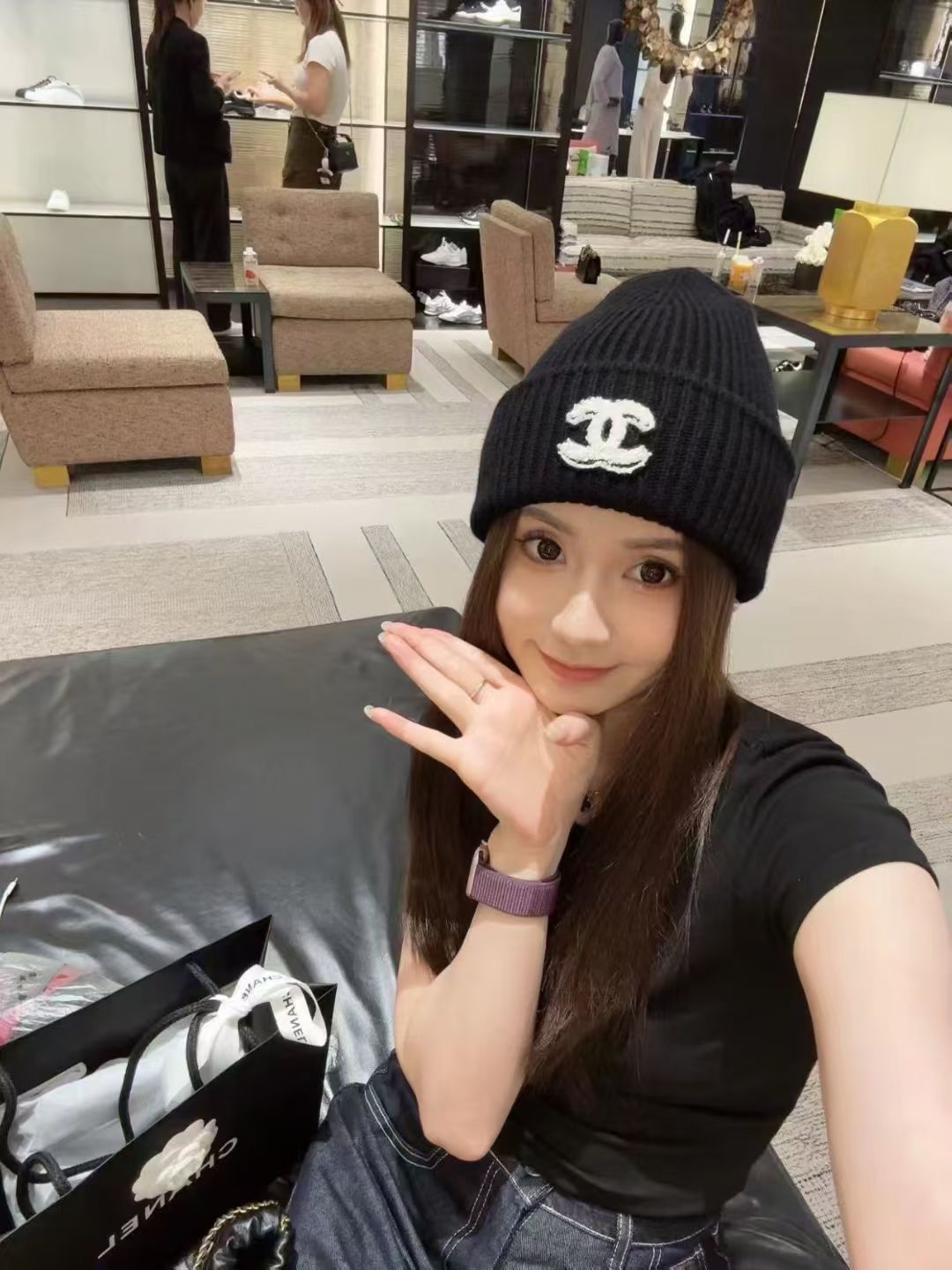 Chanel香奈儿新款毛线帽