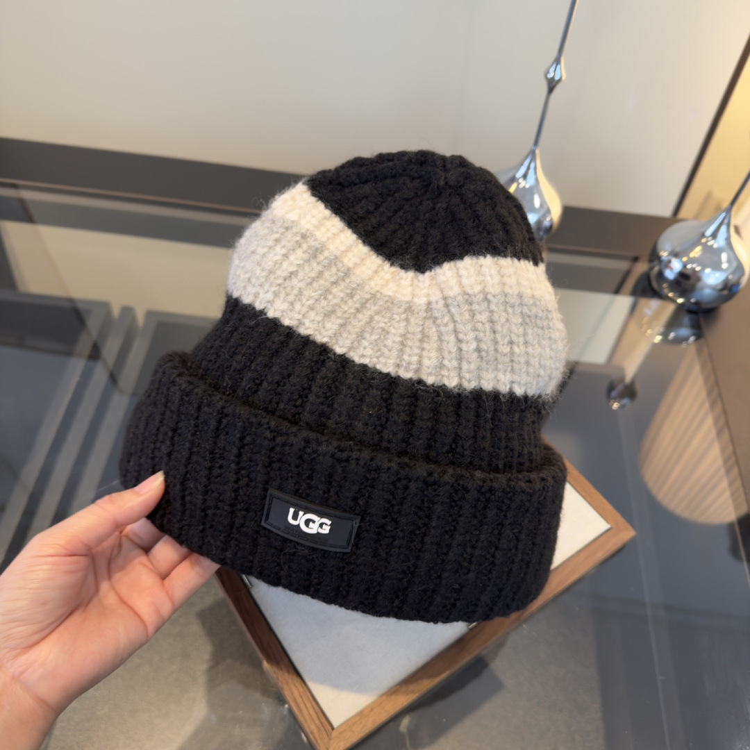 UGG秋冬款新款毛线帽, 百分百羊毛面料🐑