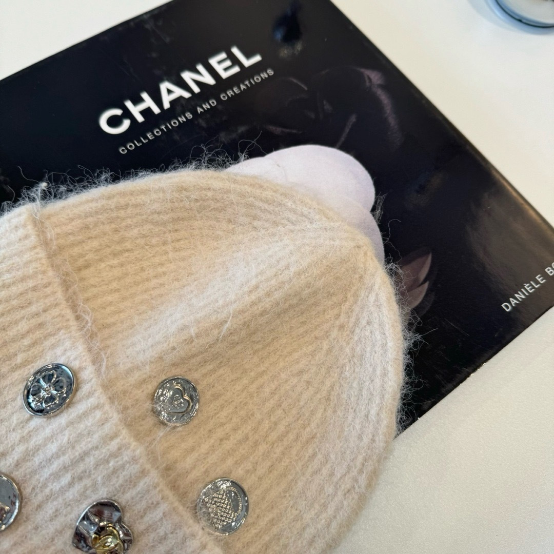 Chanel香奈儿新款毛线帽，百分百羊毛🐑，