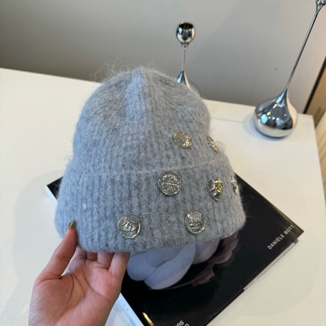 Chanel香奈儿新款毛线帽，百分百羊毛🐑，