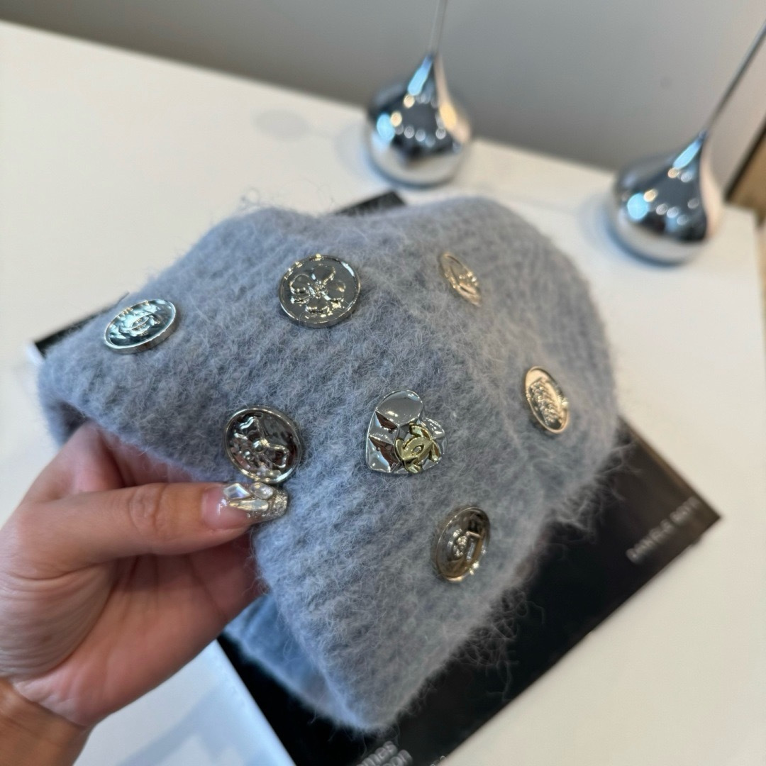 Chanel香奈儿新款毛线帽，百分百羊毛🐑，