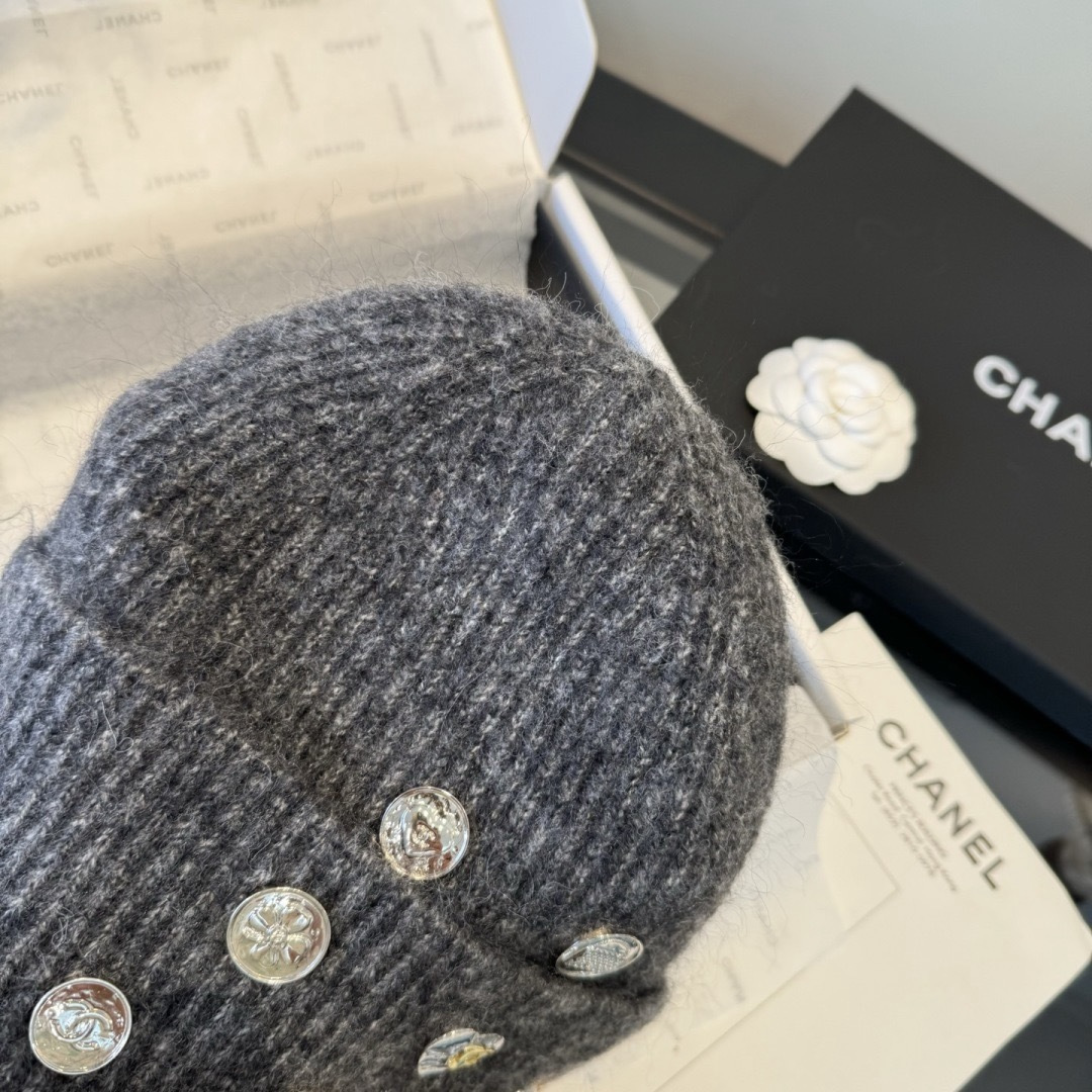 Chanel香奈儿新款毛线帽，百分百羊毛🐑，