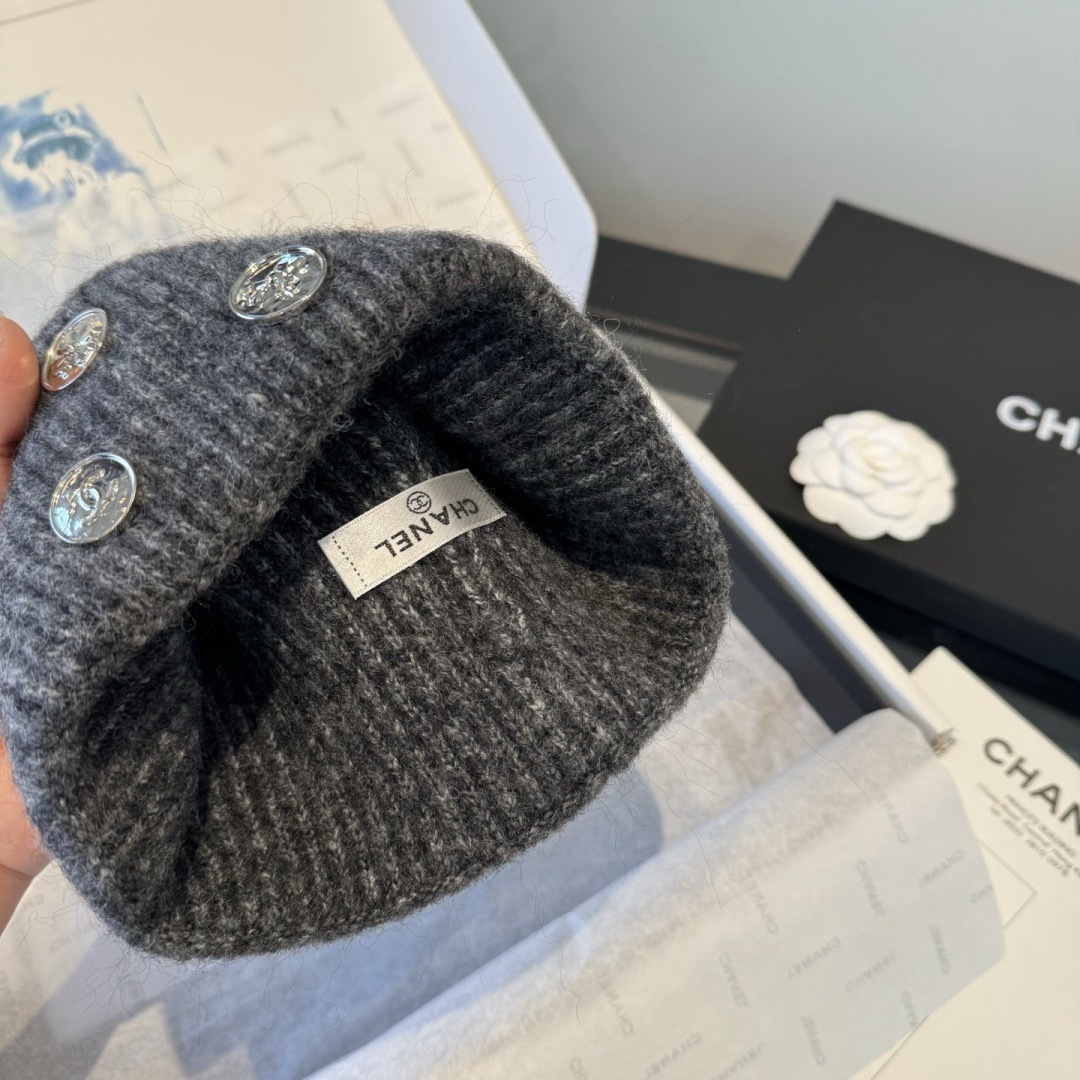 Chanel香奈儿新款毛线帽，百分百羊毛🐑，
