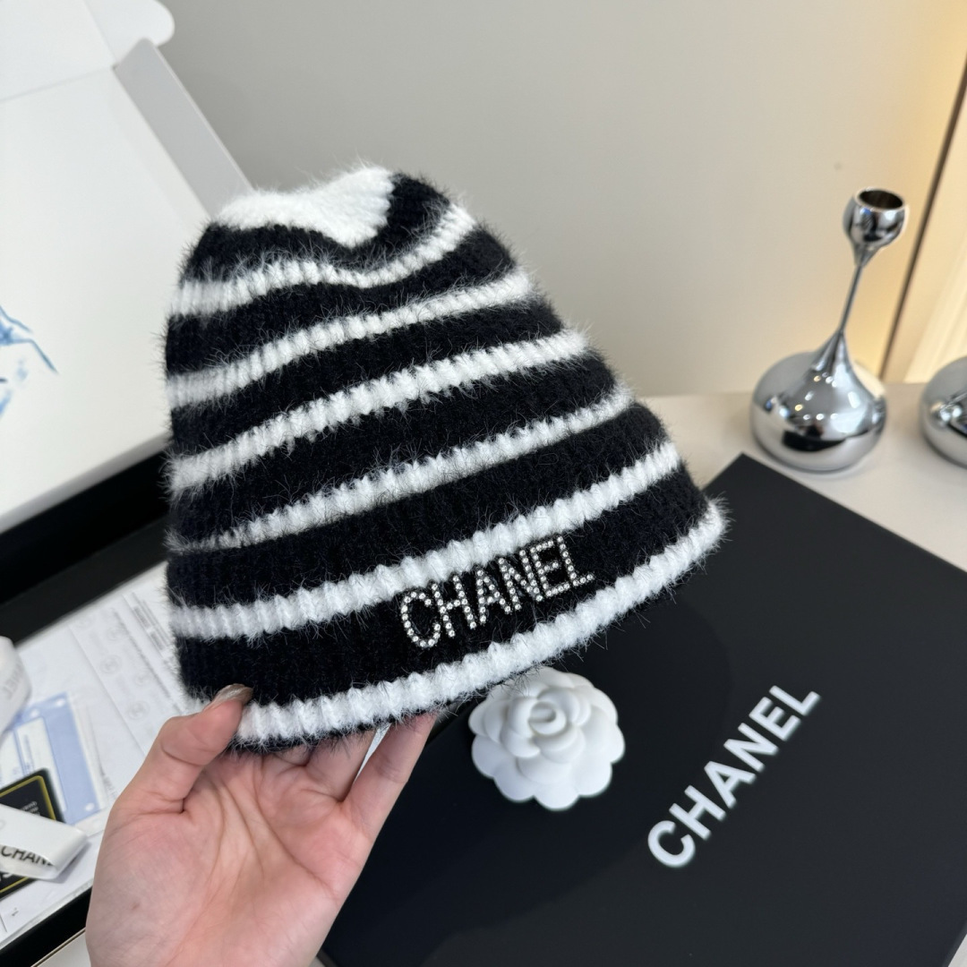 Chanel香奈儿秋冬款新款毛线帽, 百分百羊毛面料🐑