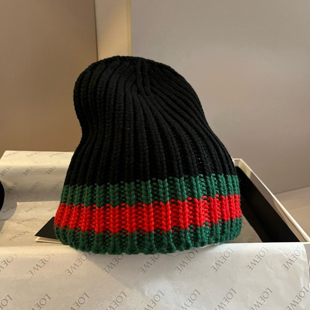 Gucci古奇男款羊毛针织帽，官方款