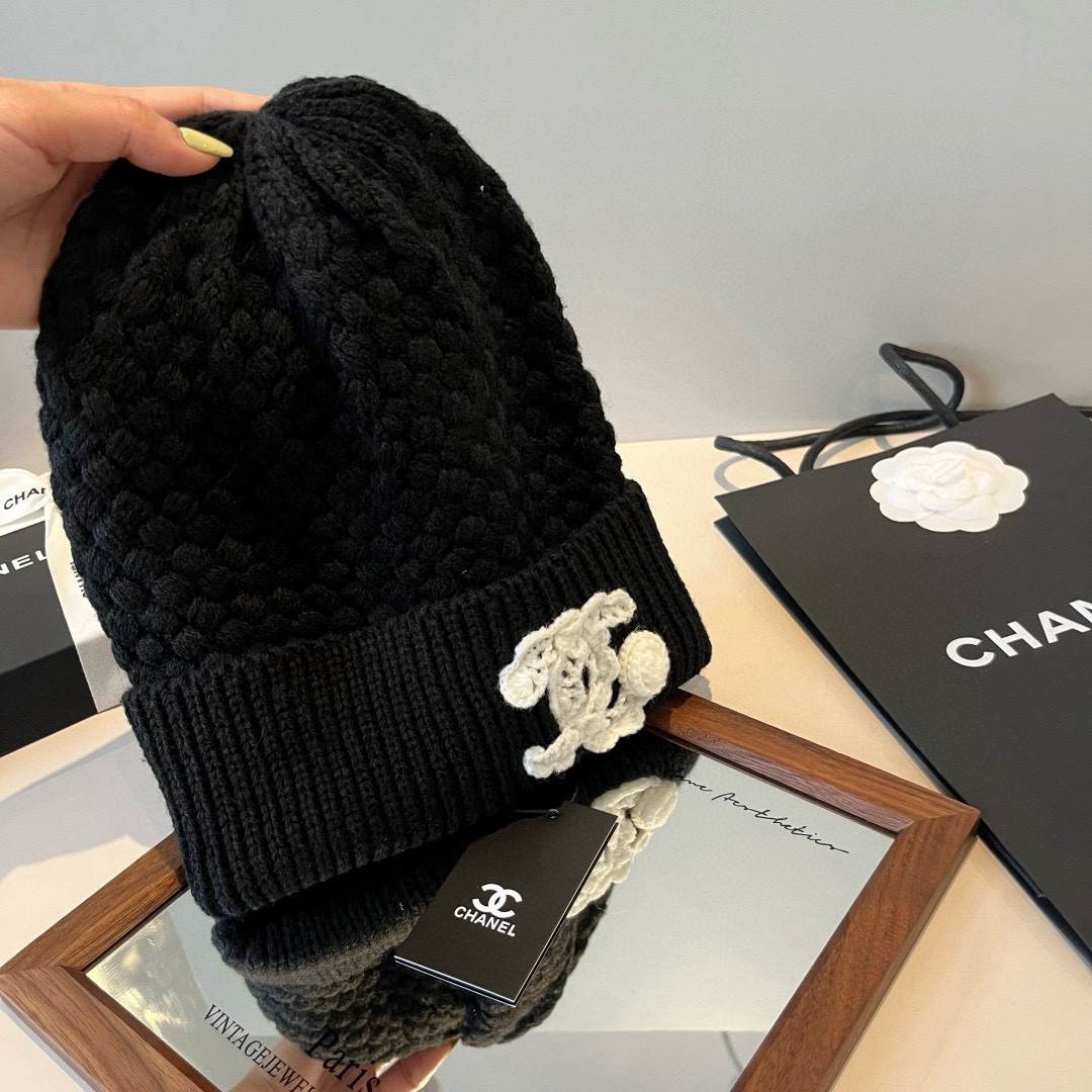 Chanel香奈儿针织毛线帽