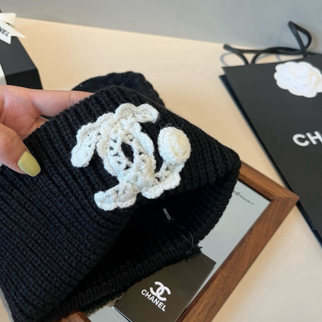 Chanel香奈儿针织毛线帽