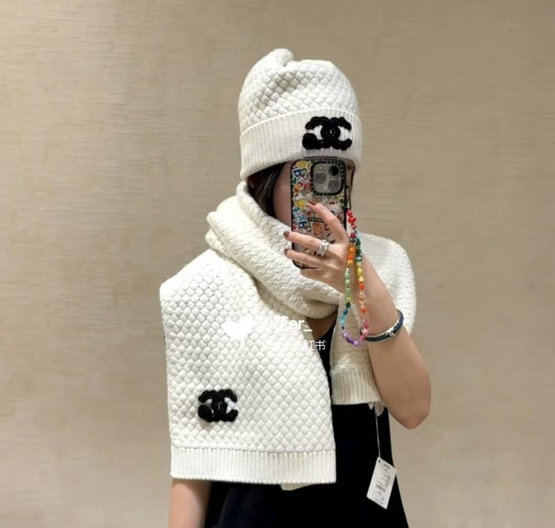 Chanel香奈儿针织毛线帽