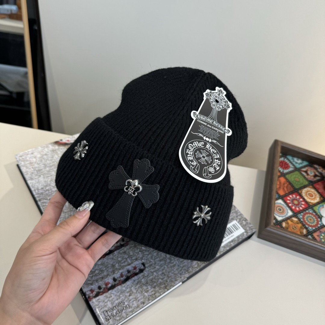 克罗心新款针织毛线帽