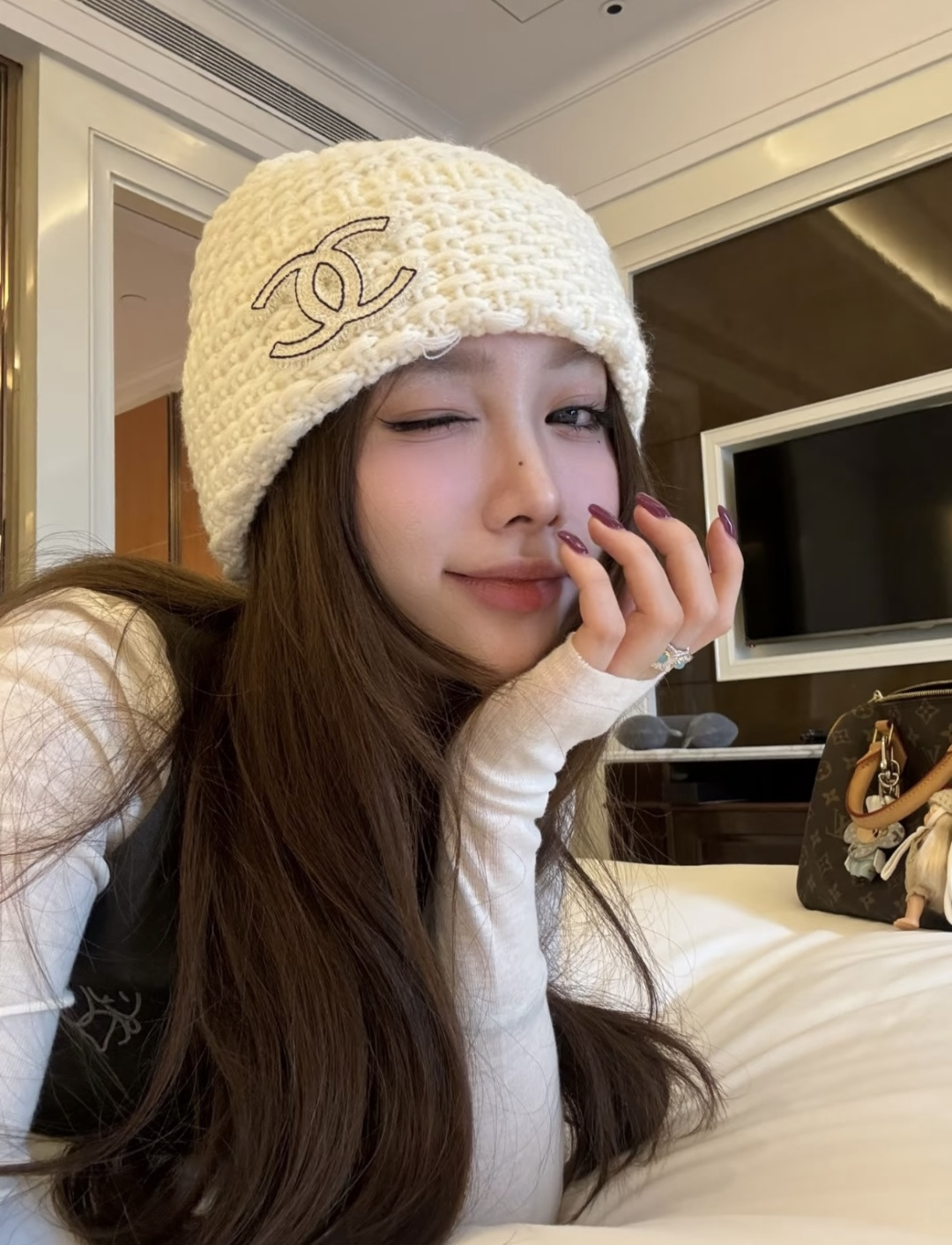 Chanel香奈儿新款毛线帽