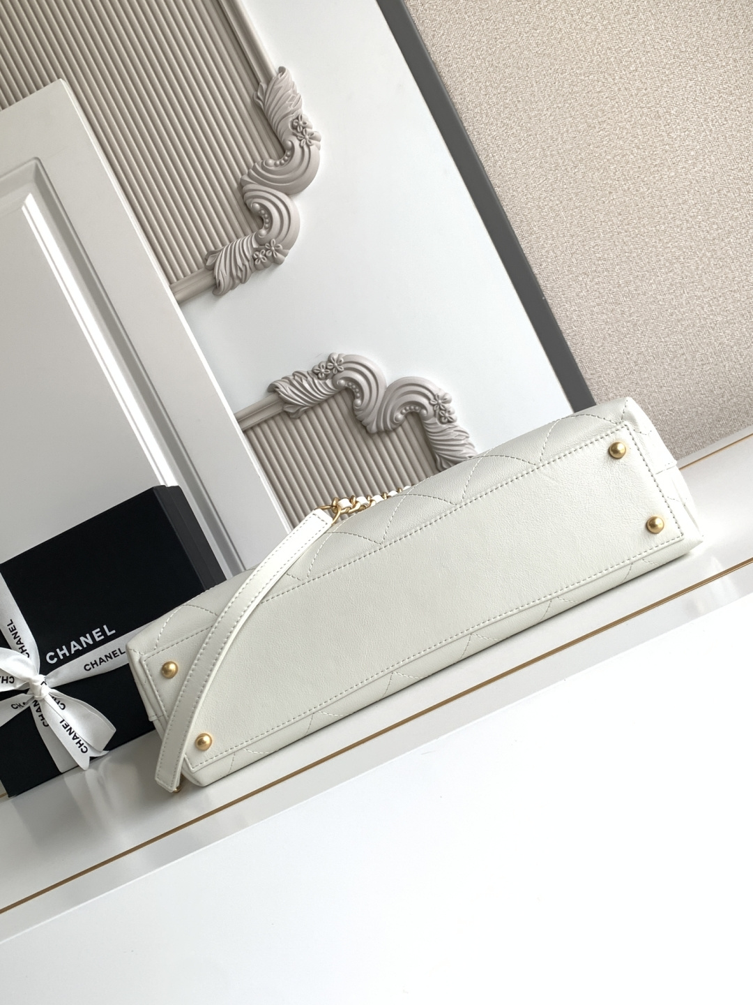 Chanel 25S白金公文口盖包太帅了吧 口盖包太有气场啦有点像公文包哈哈哈、可手提着满满的
