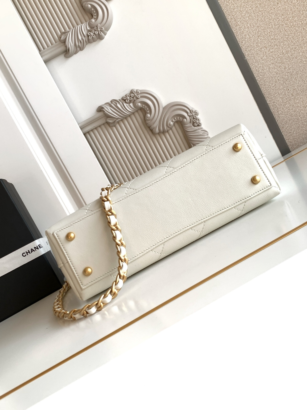 Chanel 25S白金公文口盖包太帅了吧 口盖包太有气场啦有点像公文包哈哈哈、可手提着满满的