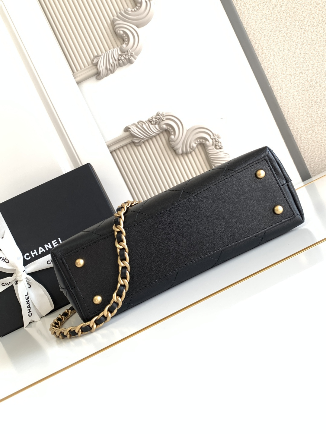 Chanel 25S白金公文口盖包太帅了吧 口盖包太有气场啦有点像公文包哈哈哈、可手提着满满的