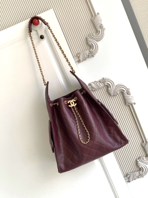 Chanel 25 Hobo Bag, Lambskin Leather, Drawstring Bucket Bag, 40x30x15cm 1 Chanel 25 Hobo Bag, Lambskin Leather, Drawstring Bucket Bag, 40x30x15cm
