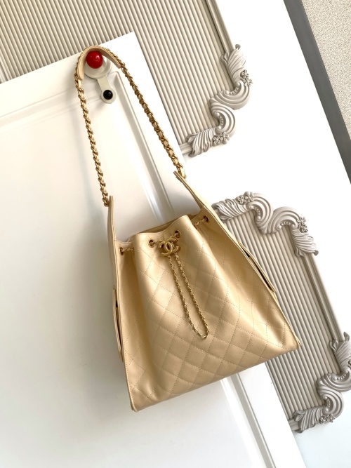 Chanel 25 Hobo Bag, Large Quilted Leather Bucket Bag with Gold-Tone Hardware 1 Chanel 25 Hobo Bag, Large Quilted Leather Bucket Bag with Gold-Tone Hardware