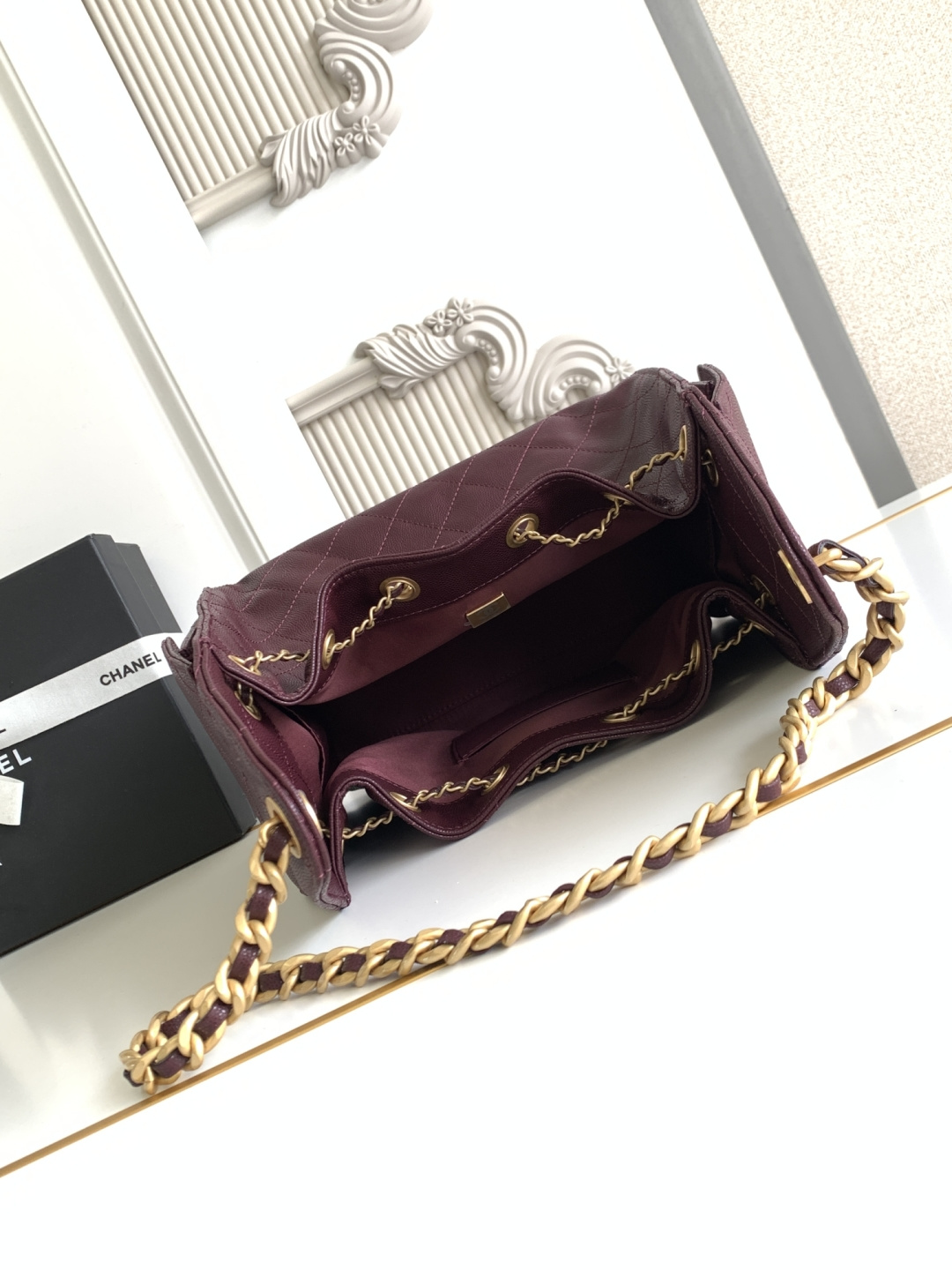 Chanel Style Black Leather Hobo Bag style reference detail image 6 from source 785888