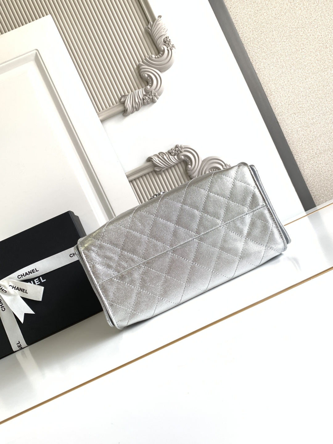Chanel Style Black Leather Hobo Bag style reference detail image 5 from source 785884