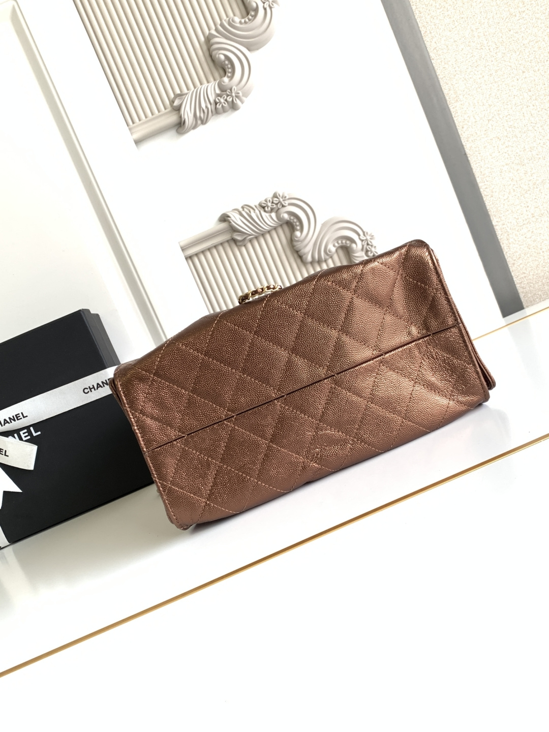 Chanel Style Black Leather Hobo Bag style reference detail image 5 from source 785867