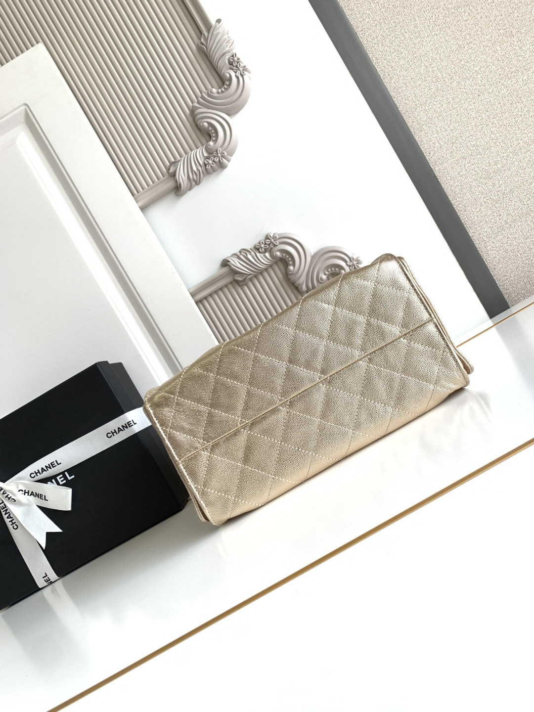 Chanel Style Black Leather Hobo Bag style reference detail image 5 from source 785858