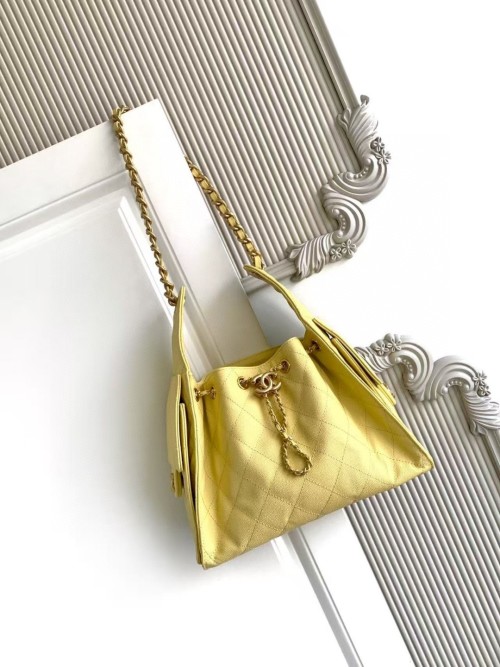 Chanel 25 Hobo Bag, Small Size, Yellow Leather, Gold Hardware 1 Chanel 25 Hobo Bag, Small Size, Yellow Leather, Gold Hardware