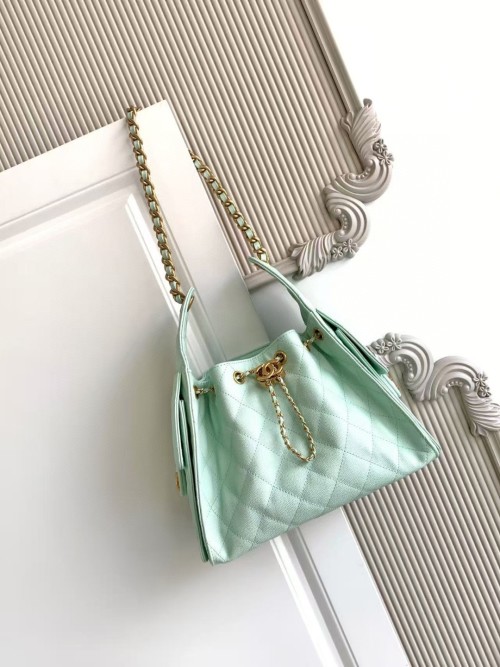 Chanel 25 Hobo Bag - Mint Green Leather, Gold Hardware, Classic Design 1 Chanel 25 Hobo Bag - Mint Green Leather, Gold Hardware, Classic Design