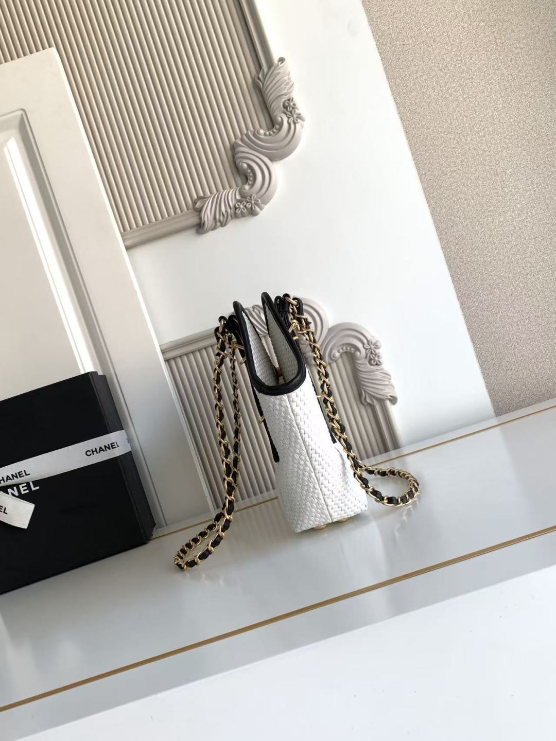 Chanel Style Leather Tote Bag style reference detail image 4 from source 785920