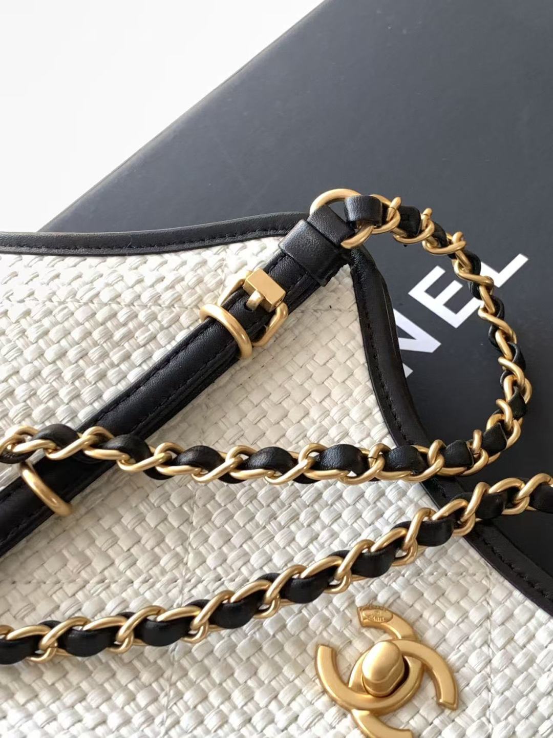 Chanel Style Leather Tote Bag style reference detail image 7 from source 785920