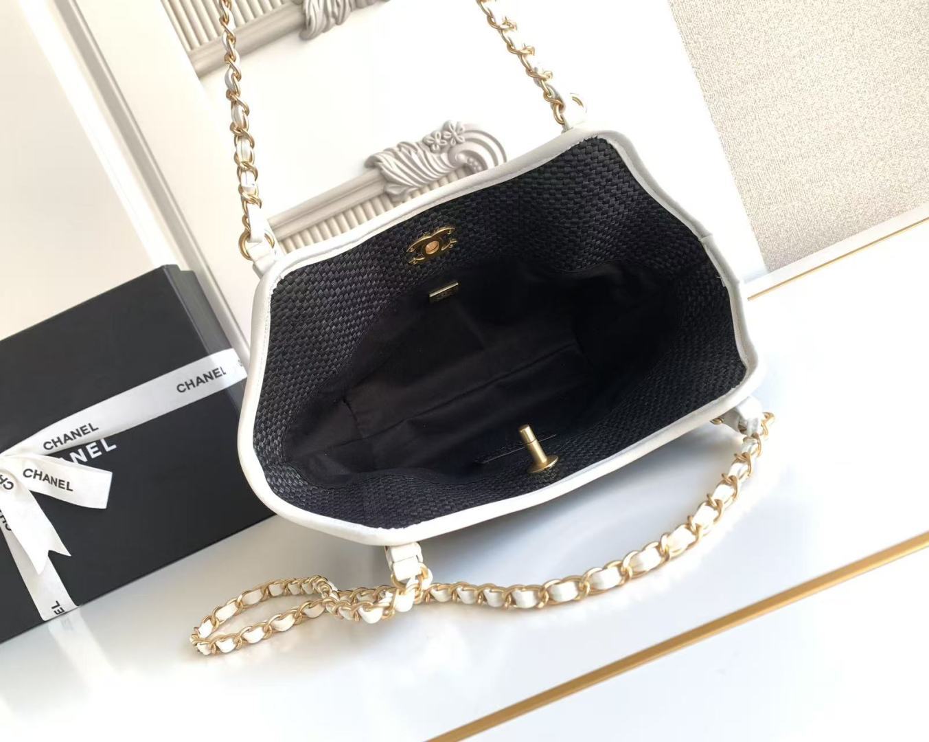 Chanel Style Leather Tote Bag style reference detail image 8 from source 785921