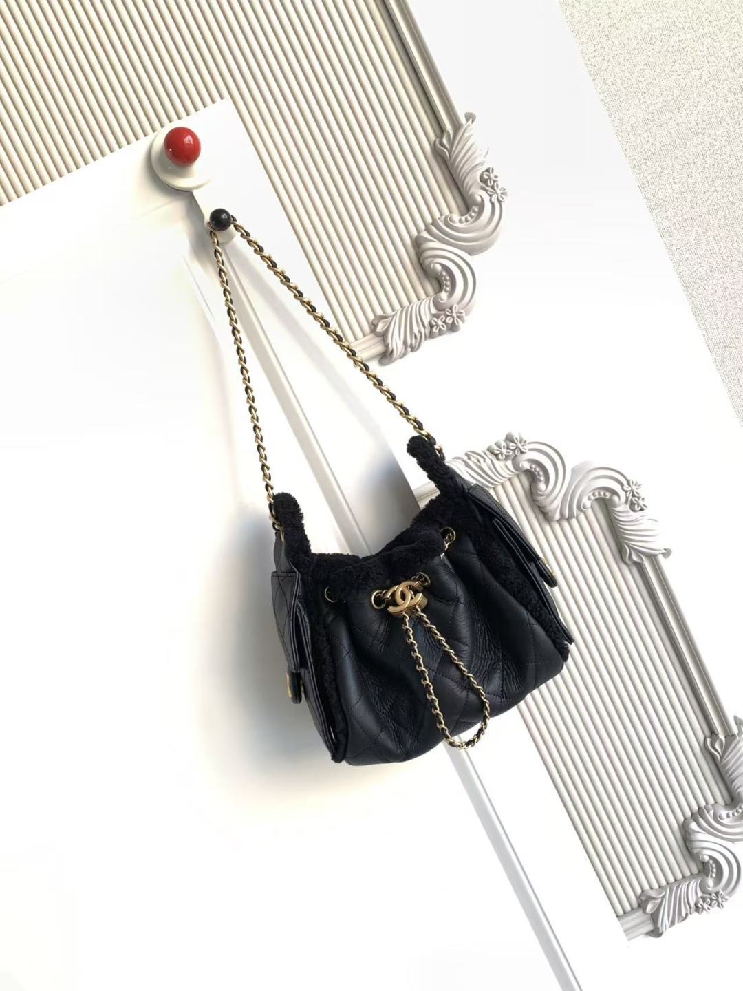 Chanel Style Leather Hobo Bag Lookbook Reference image 1