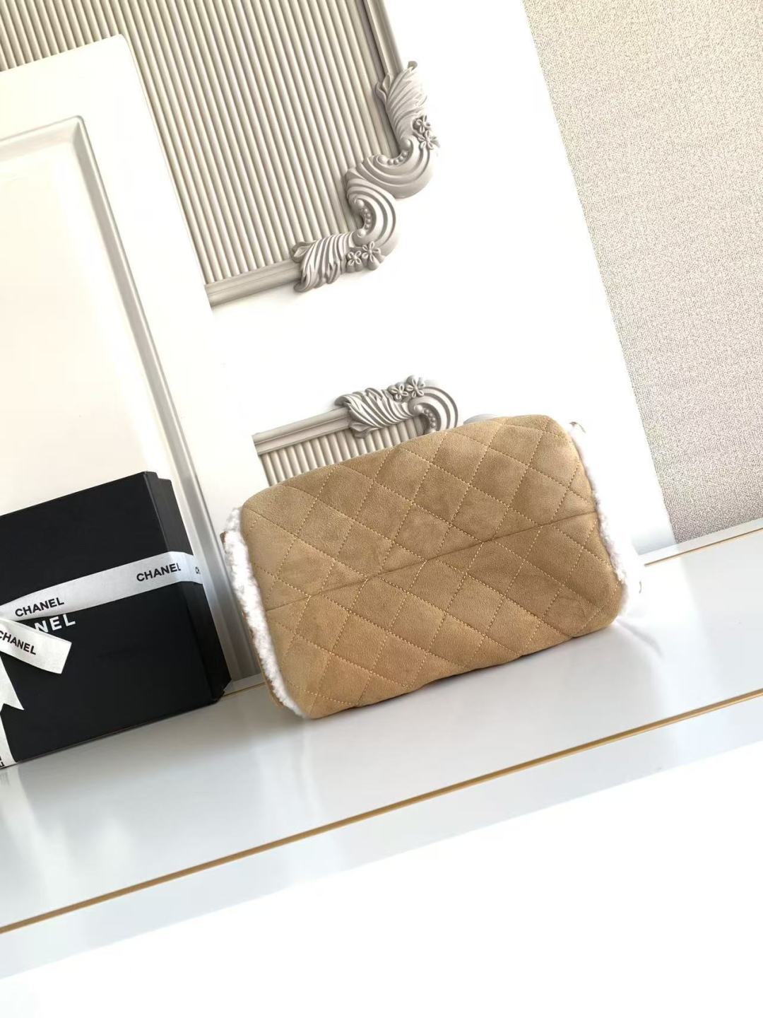 Chanel Style Black Leather Hobo Bag style reference detail image 5 from source 785917