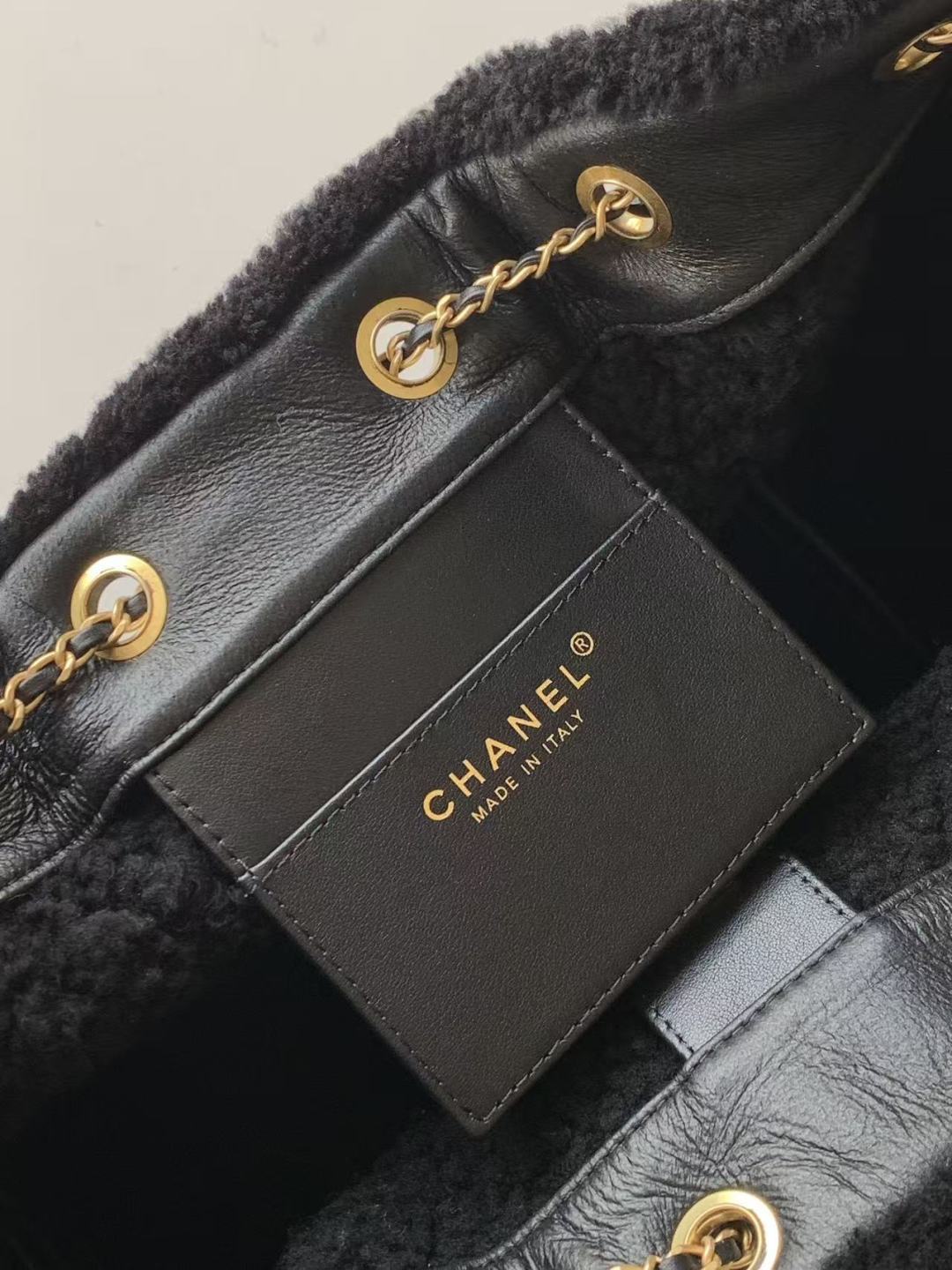 Chanel Style Black Leather Hobo Bag style reference detail image 9 from source 785919