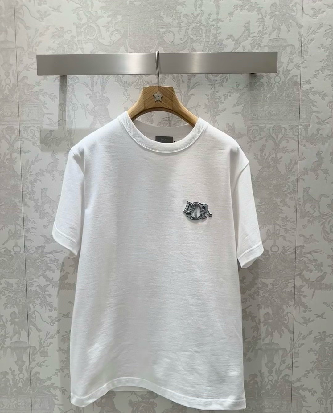  Dior迪奥2025新款蛇年限定胸前刺绣字母短袖T恤男女同款
这款 Dior Charm T 恤以图案