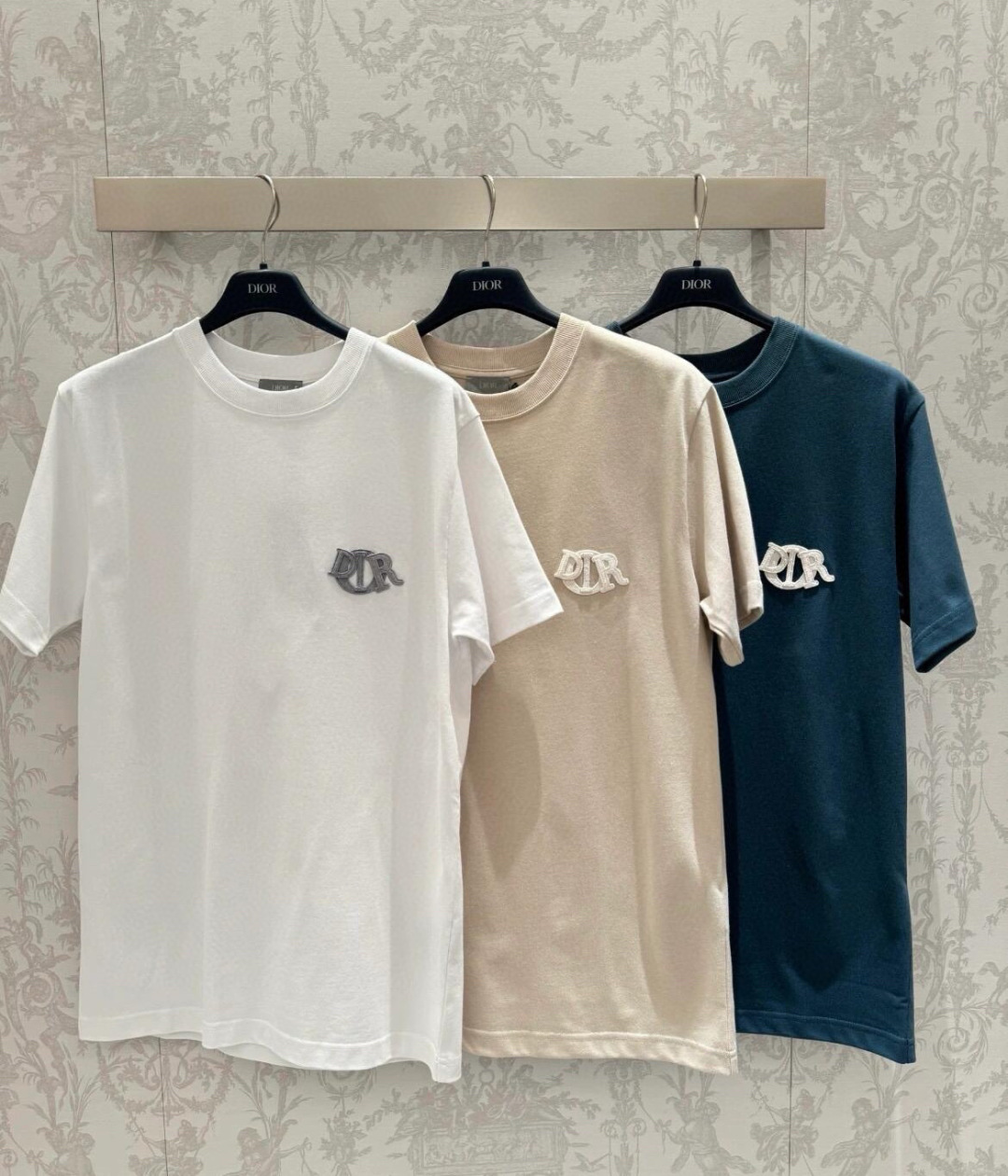  Dior迪奥2025新款蛇年限定胸前刺绣字母短袖T恤男女同款
这款 Dior Charm T 恤以图案