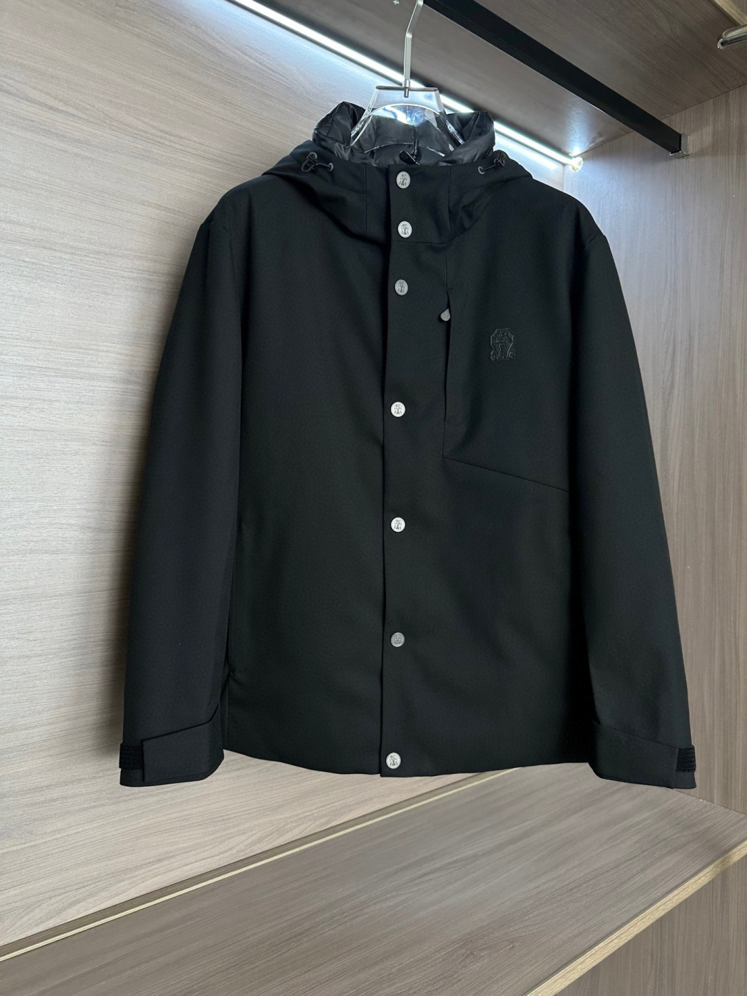羽绒 BC-Brunello Cucinelli 25秋冬时尚连帽夹克羽绒内冲100g-90白鸭绒,轻薄