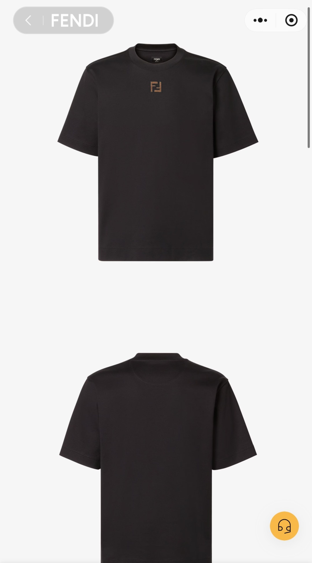 Fendi2026春夏新款黑色FF Logo T恤极简黑，是永不过时的高级FENDI这件黑T，把“少即是