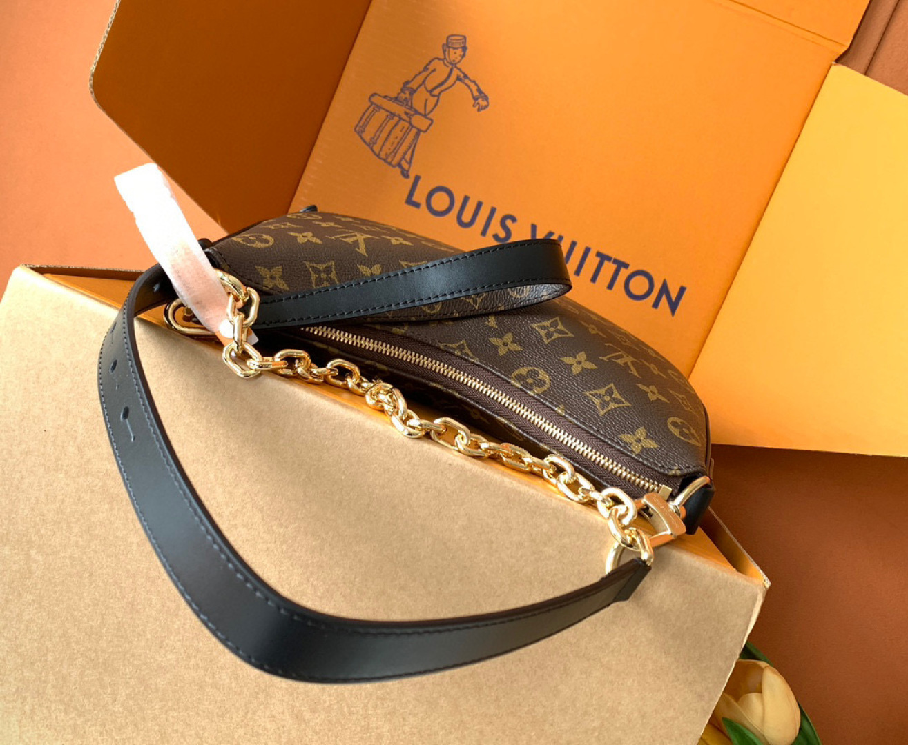 Louis Vuitton 全钢【独家 M15056 】Cookie BB 手袋取材 Monogram 涂层帆布