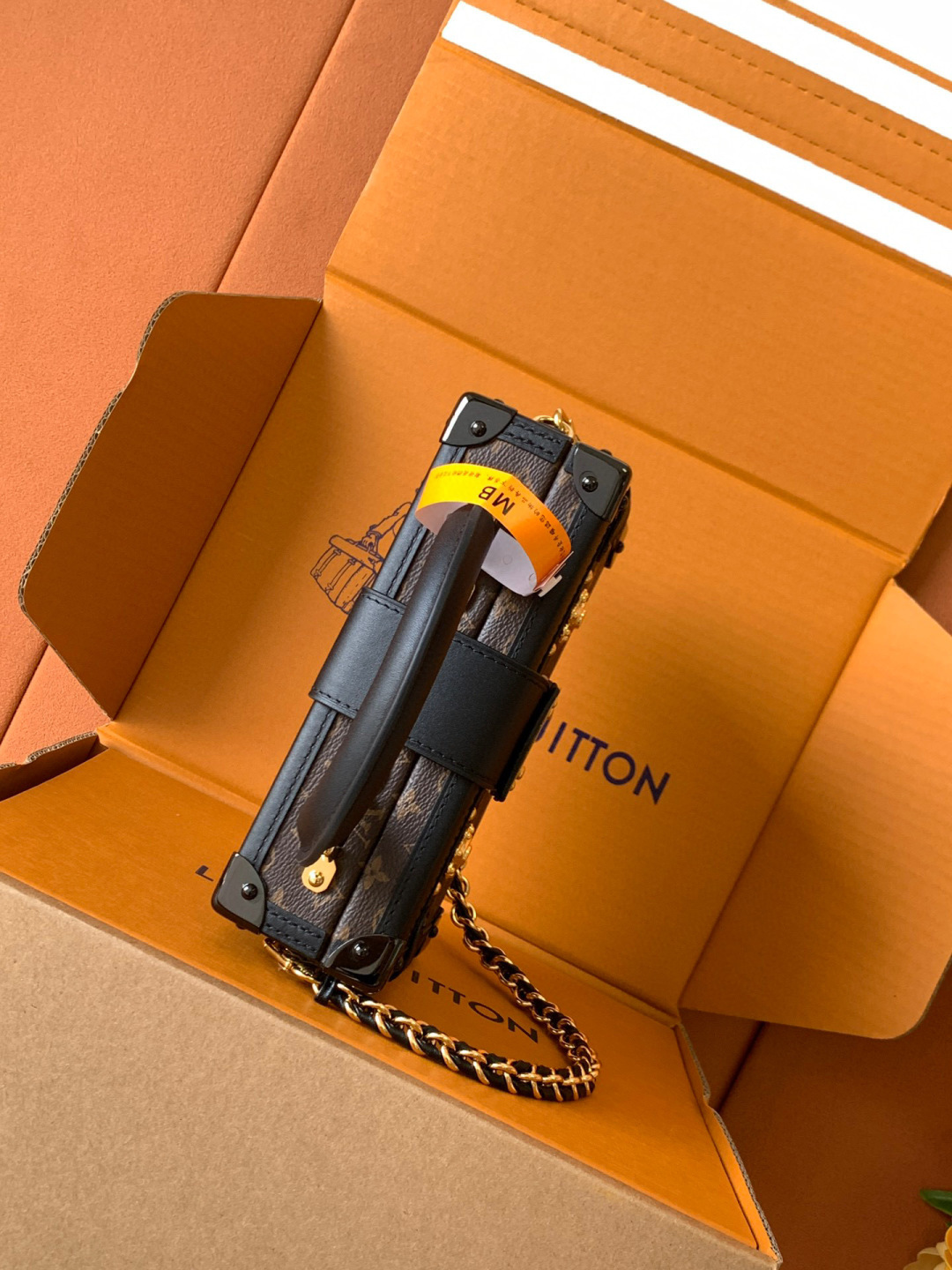 Louis Vuitton 全钢M46755老花（对版） 盒子包箱子系列
