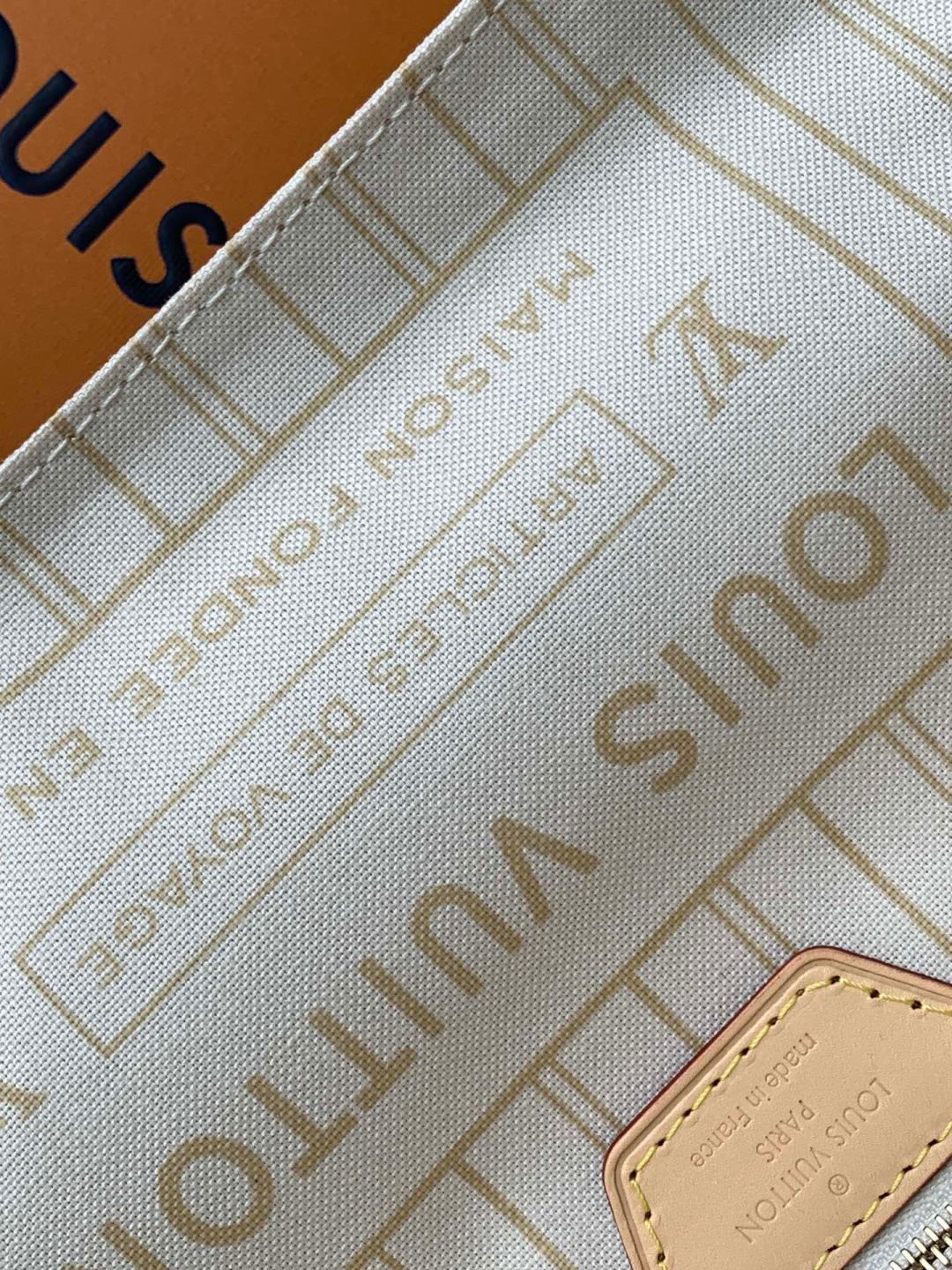 Louis Vuitton 独家首发型号:N40605【 全钢】皮料是 代 意大利A级菱形皮料 同步变码芯片