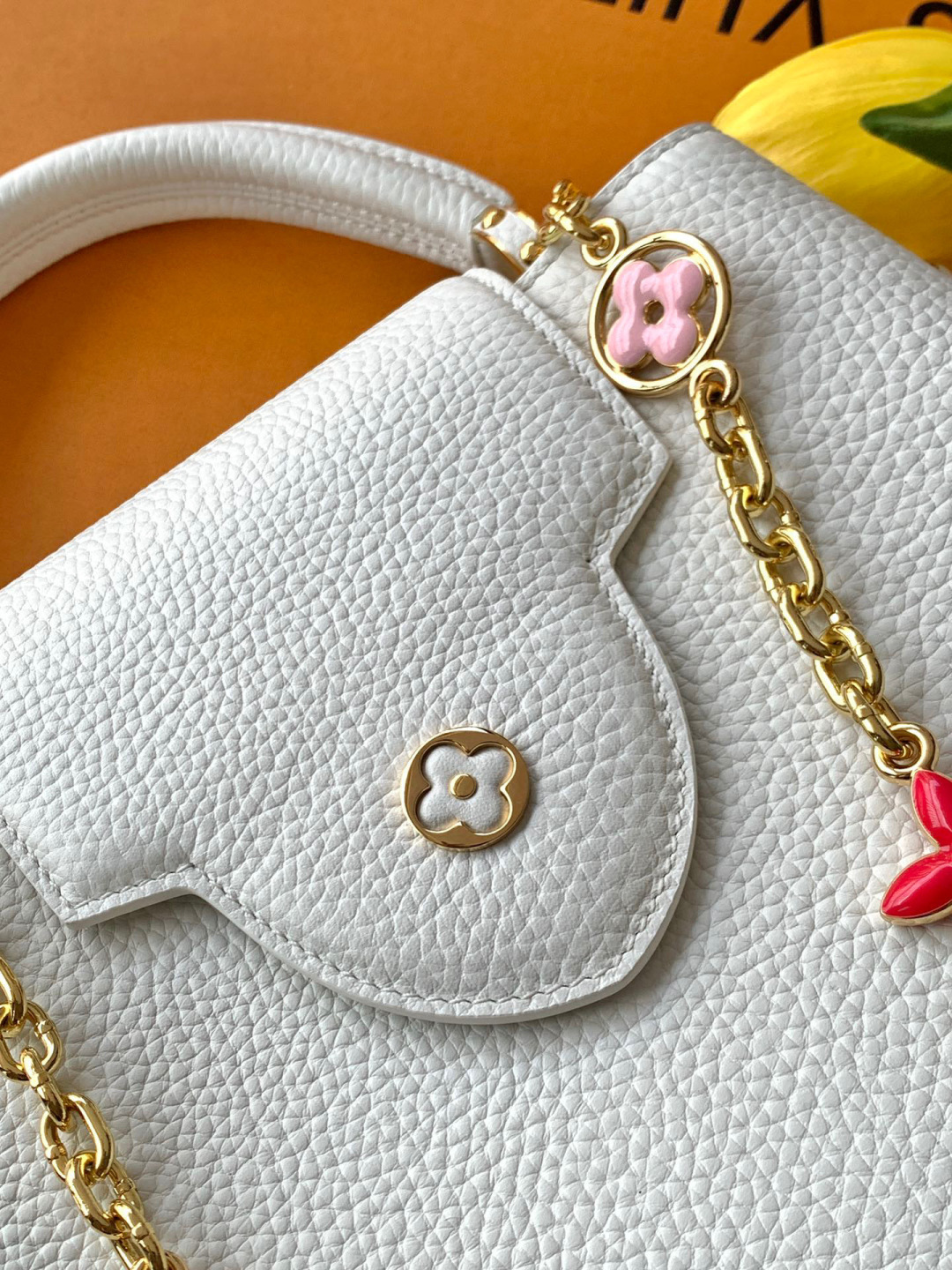 Louis Vuitton 全钢五金 M20844进口牛皮白色金扣