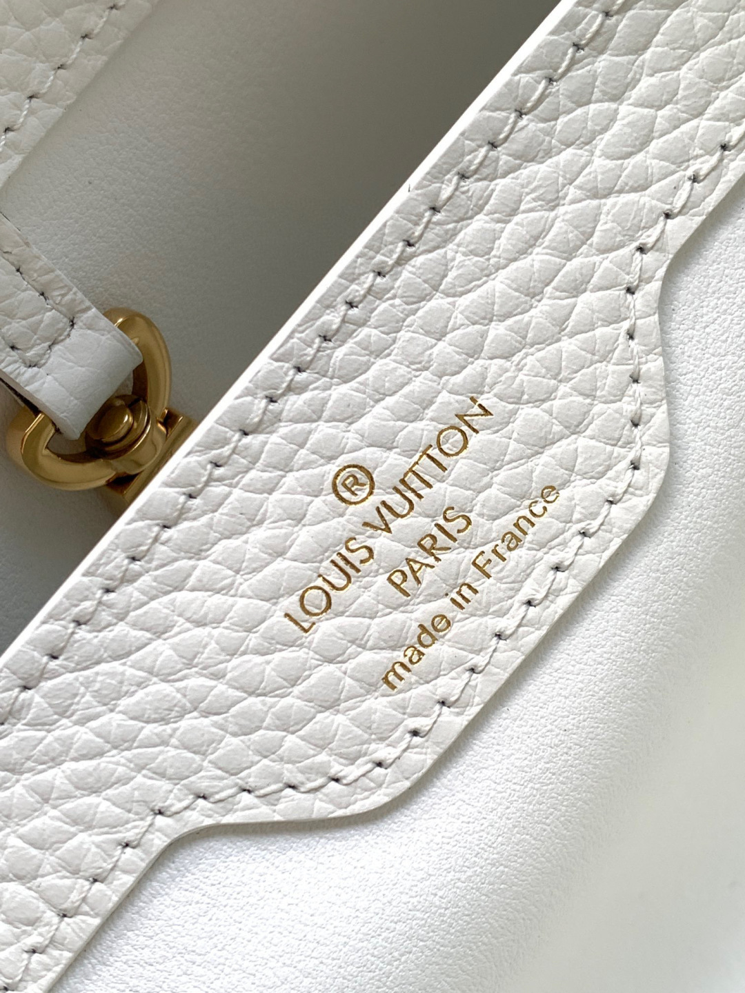 Louis Vuitton 全钢五金 M20844进口牛皮白色金扣