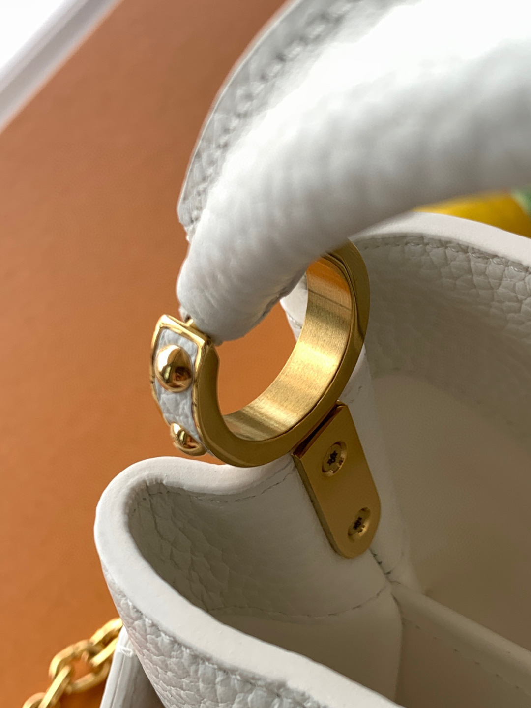 Louis Vuitton 全钢五金 M20845进口牛皮白色金扣