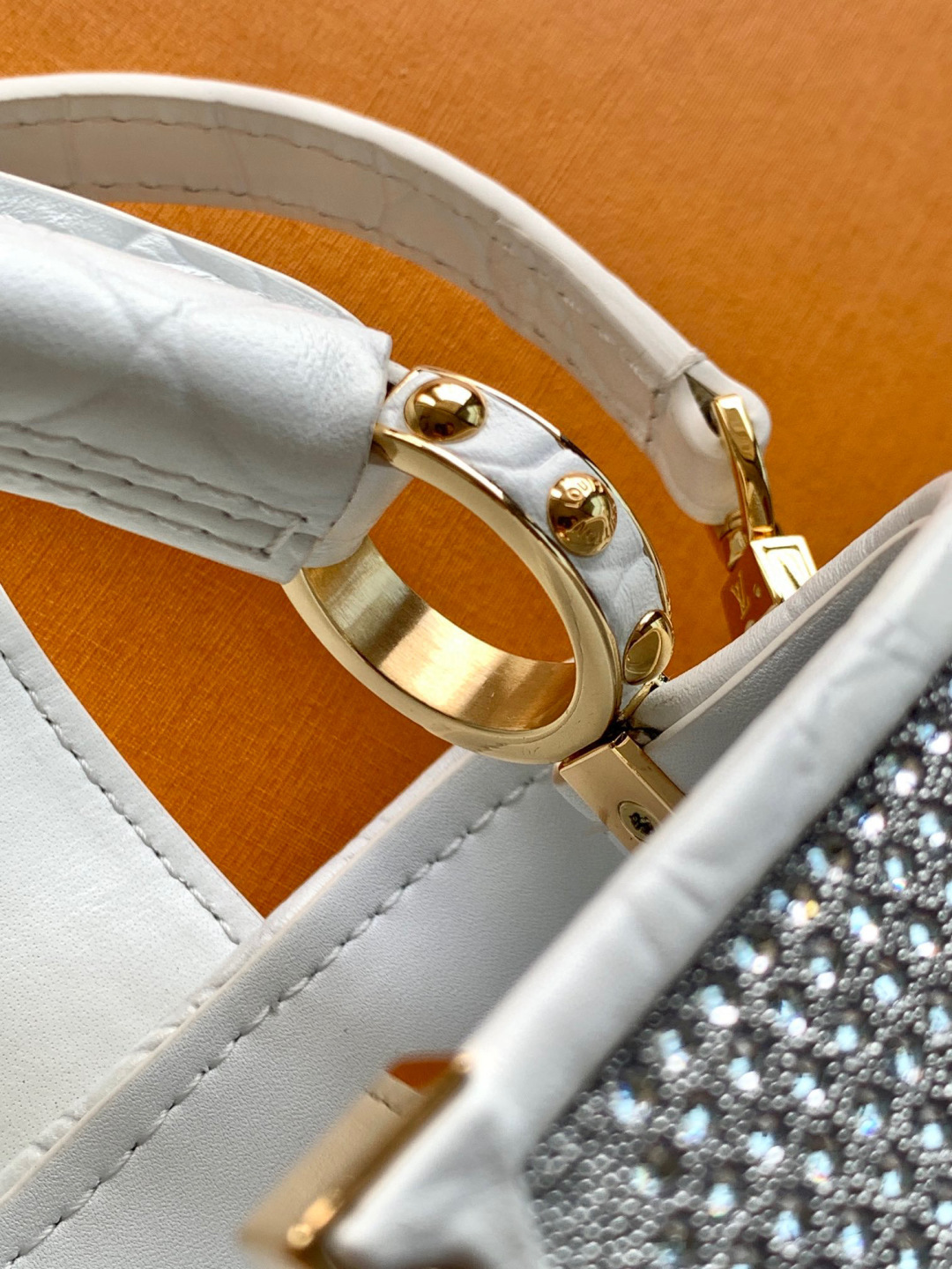Louis Vuitton 全钢五金 采用原进口皮 原进口水晶钻 全手工镶嵌水晶钻 超迷你M83087黑
